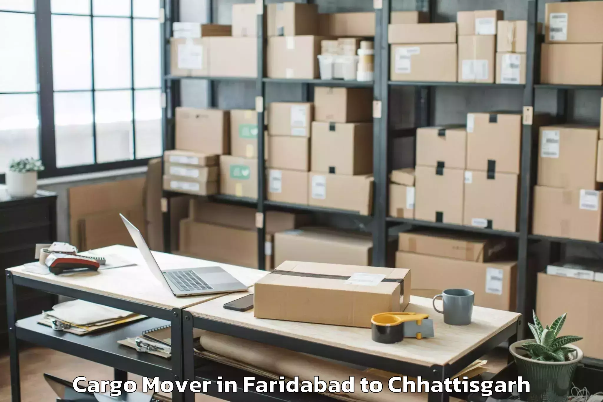 Professional Faridabad to Chhuikhadan Cargo Mover